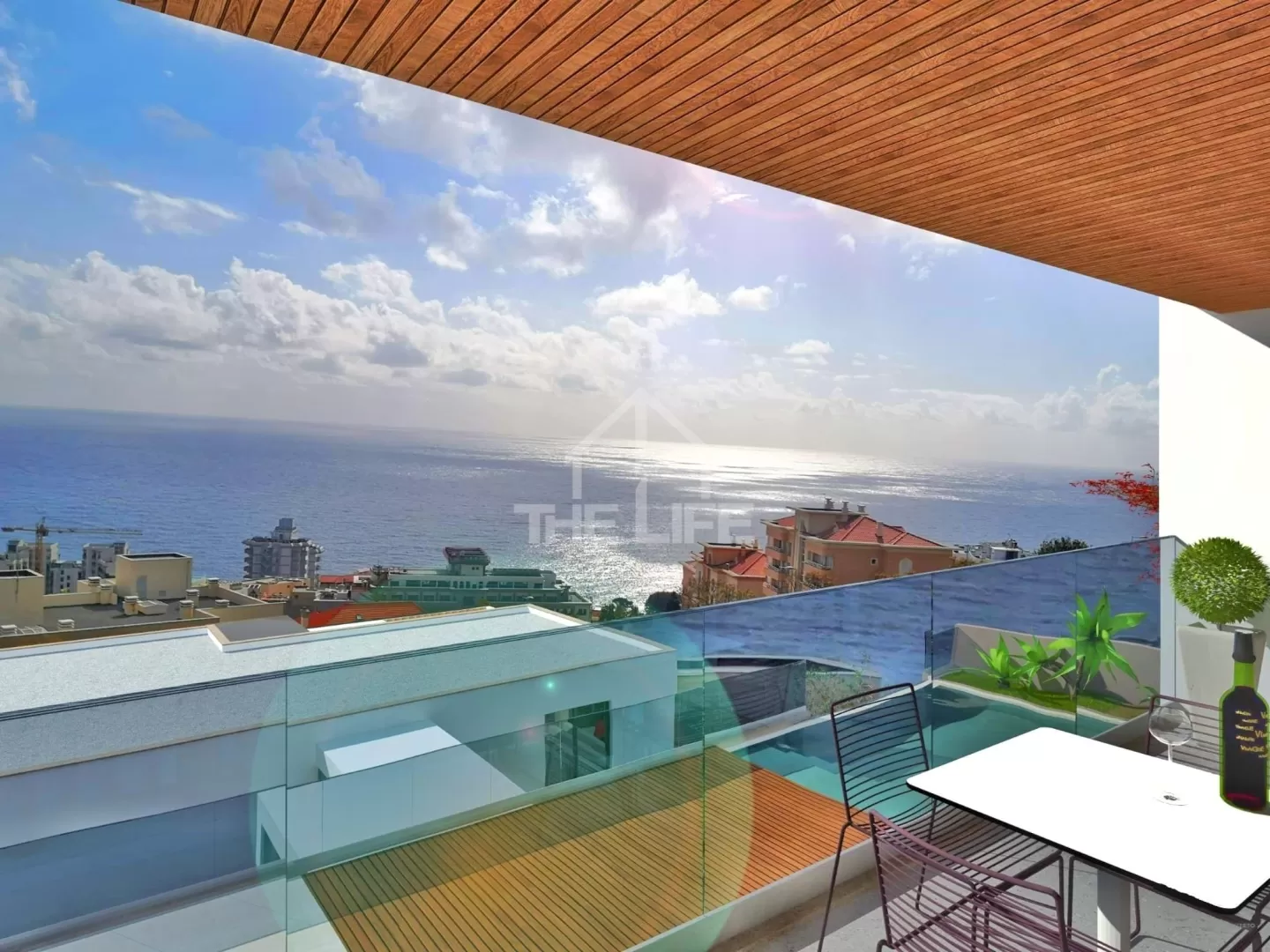 SOBERBO APARTAMENTO T4 COM VISTA MAR a 180º E PISCINA, SÃO MARTINHO, FUNCHAL, ILHA DA MADEIRA