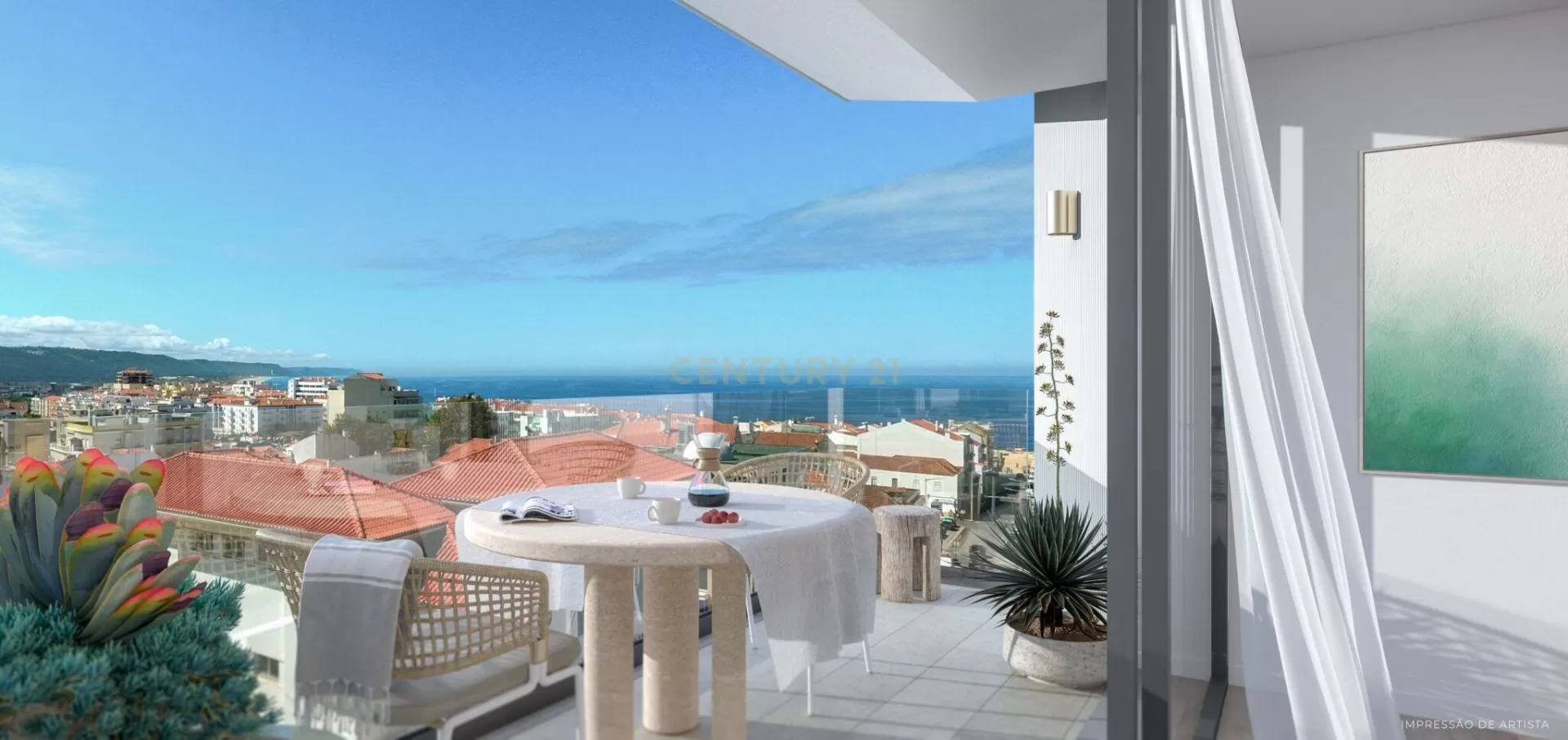 Excelente Penthouse T2 NOVA a 300 metros da praia